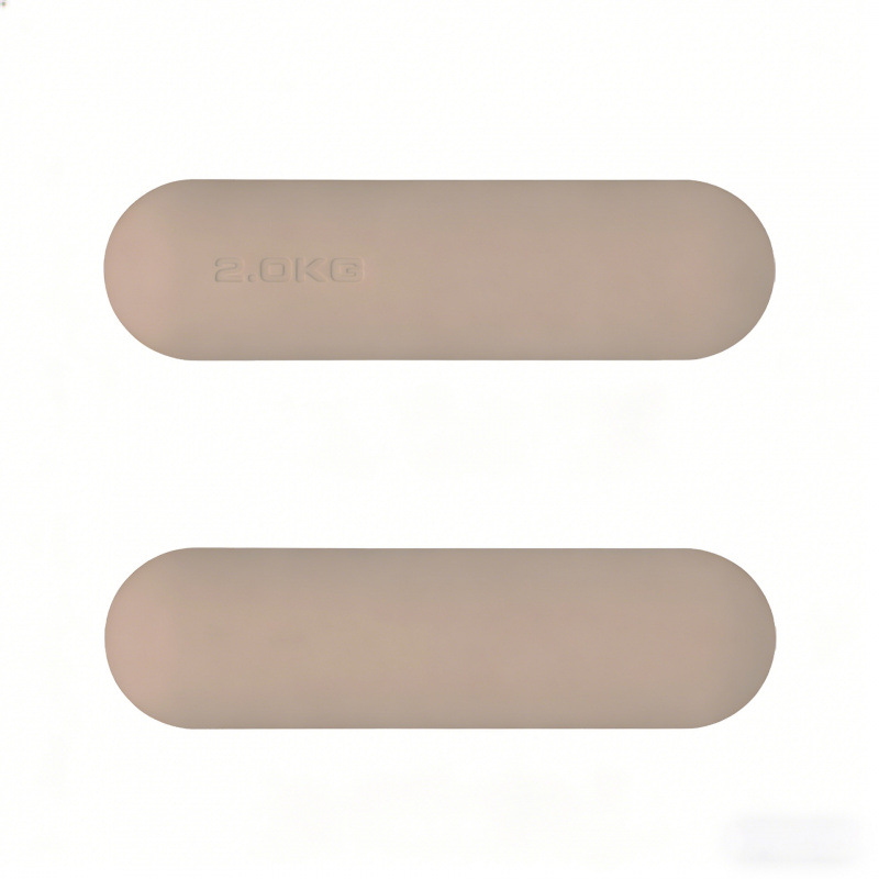 Dumbbell redondo de silicona fijo equipo de fitness yoga pilates entrenamiento de fuerza dumbbell redondo de silicona