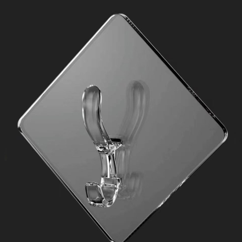Gancho adhesivo fuerte para colgar en la pared rodamiento de pared transparente gancho sin costuras Gancho de pared sin punzonado gancho de pasta