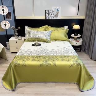 2024 New Summer Ice Silk Mat Machine Washable Mat Summer Mat Bed Sheet Class A Maternal and Infant Grade Dormitory Mat