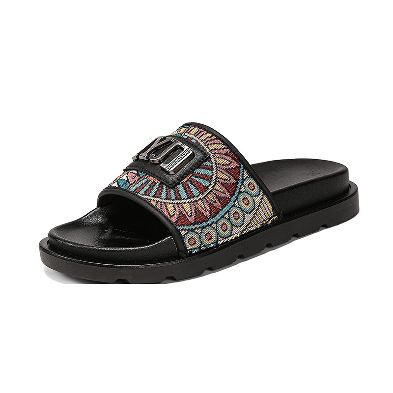 2026 New Couple's Canvas Retro Men's And Women's Sandals, Popular Among Students, Trendy Beach Slippers For Cross-Border_vogvips.com