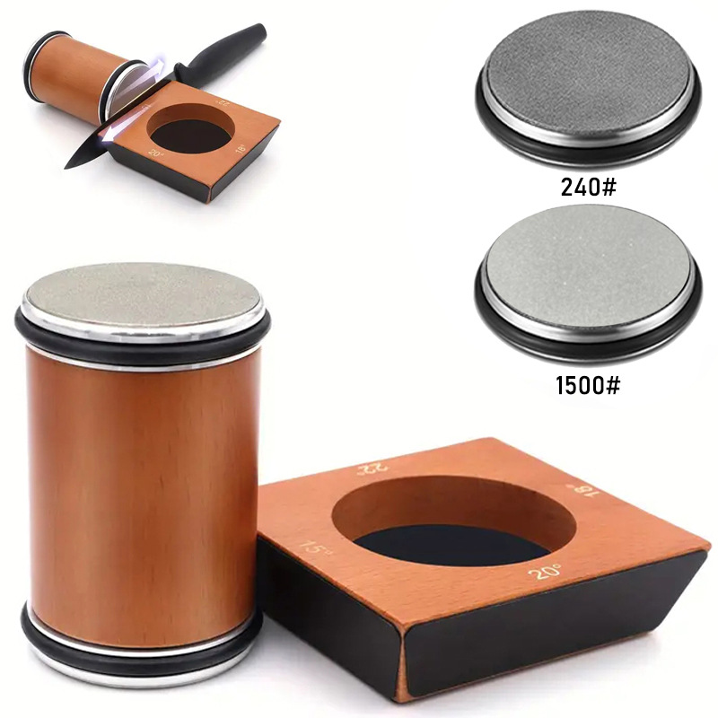 Wood color 4-angle sharpening [240+400+1000+1500 mesh]