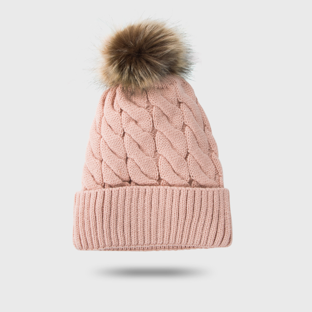 219g Weight Anniversary, Outdoor, Travel, Birthday, Festival, Sports, Shopping Occasion Solid Color Pattern Unisex Gender Basic Style Grey, White, Beige, Pink, Green, Wine Red, Yellow, Black Color One Size Size New Style Woolen Cap Thickening Velvet Keeping Warm Solid Color Fur Ball Head Cap Korean Knit Hat Wholesale 8
