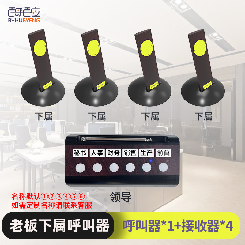[이동식] 통화 1개, 휴대 가능 모델 4개(리더 1명 호출 4명 하위 속임수) 비인터콤 모델