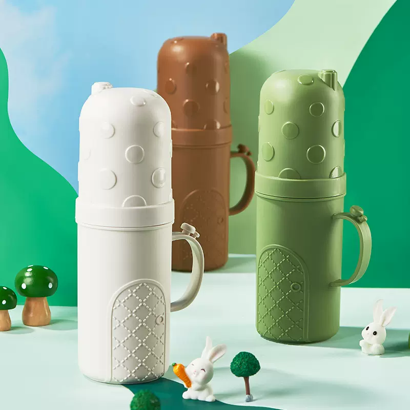 牙刷牙膏收纳盒简约家用旅行洗漱杯漱口杯牙桶便携式牙具盒套装