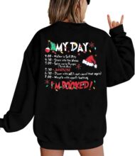 VILOVE Merry Christmas Sweatshirt Women Christmas My Christm
