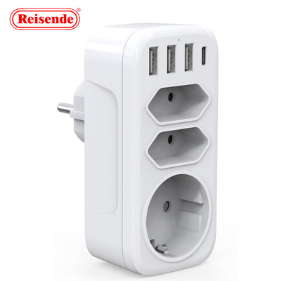 new pattern socket converter Three European multi-function socket Expander transformation socket Wall socket