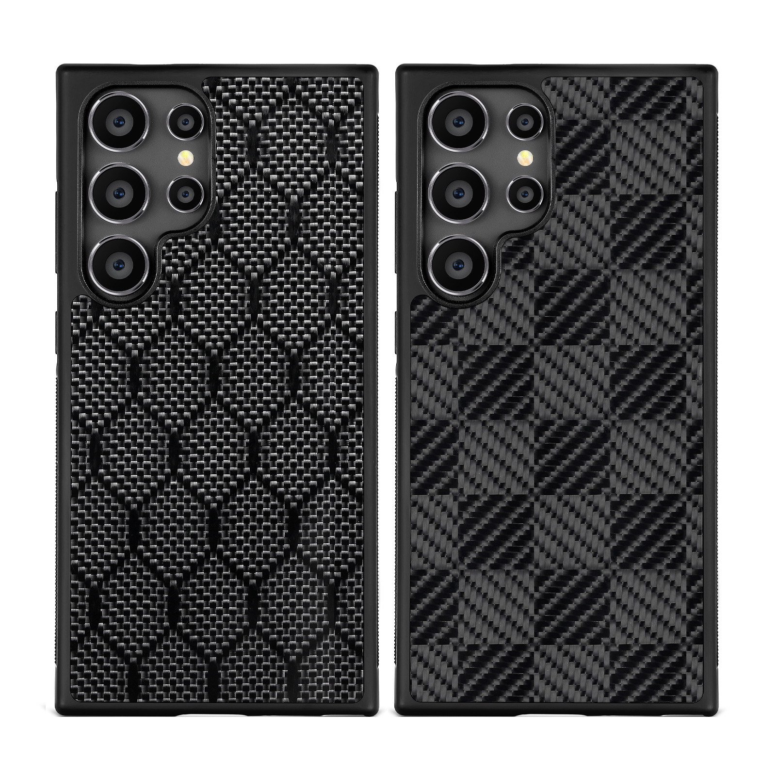 Carbon fiber square twill honeycomb phone case for Samsung S25Ultra Samsung S24 S23Plus
