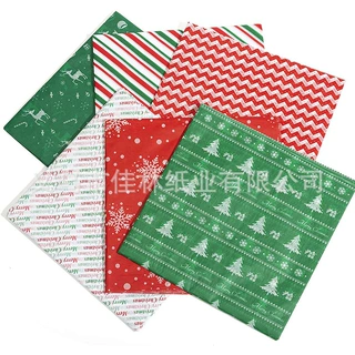 厂家加工定制 节日礼品盒包装拷贝纸 圣诞派对装饰雪梨纸来样印刷