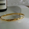 Tide, gold bracelet stainless steel, advanced jewelry, 750 sample gold, internet celebrity, does not fade, high-quality style