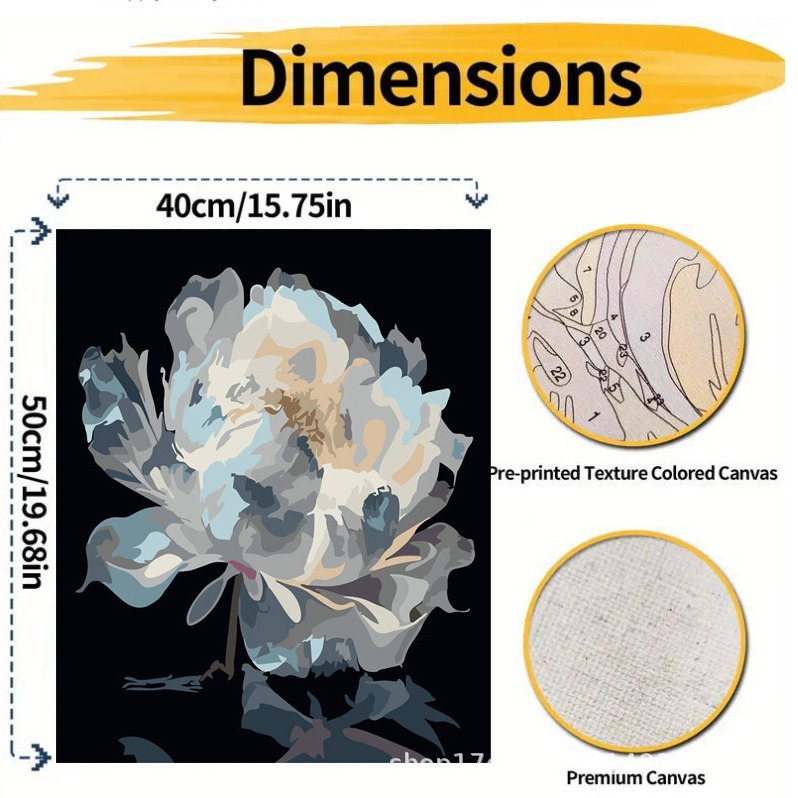Pintura al óleo digital DIY pintura al óleo hecha a mano para colorear lona núcleo de pintura acrílica serie de estilo explosivo al por mayor y al por menor