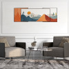 a living room three layers Superposition Decorative painting sofa Background wall combination mural aluminium alloy Superposition Frame