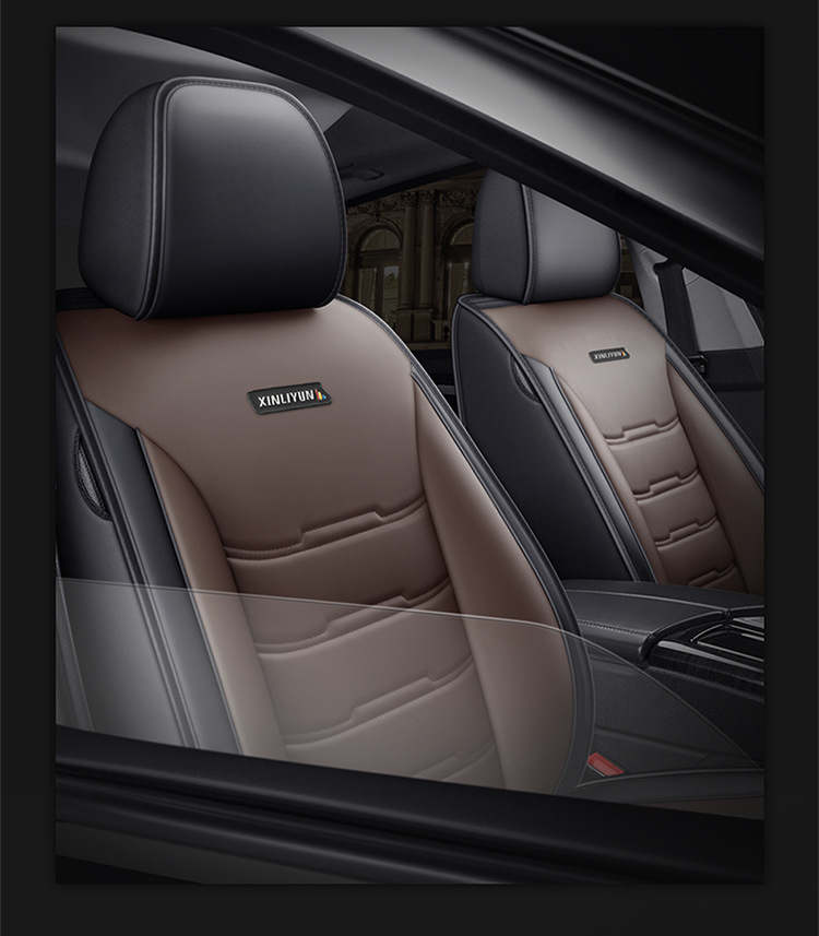 Cross-Border Foreign Trade Four-Season Universal Five-Seater Full Leather Fully Enclosed Car Seat Cover Car Seat Cushion Car Seat Cushion Pad