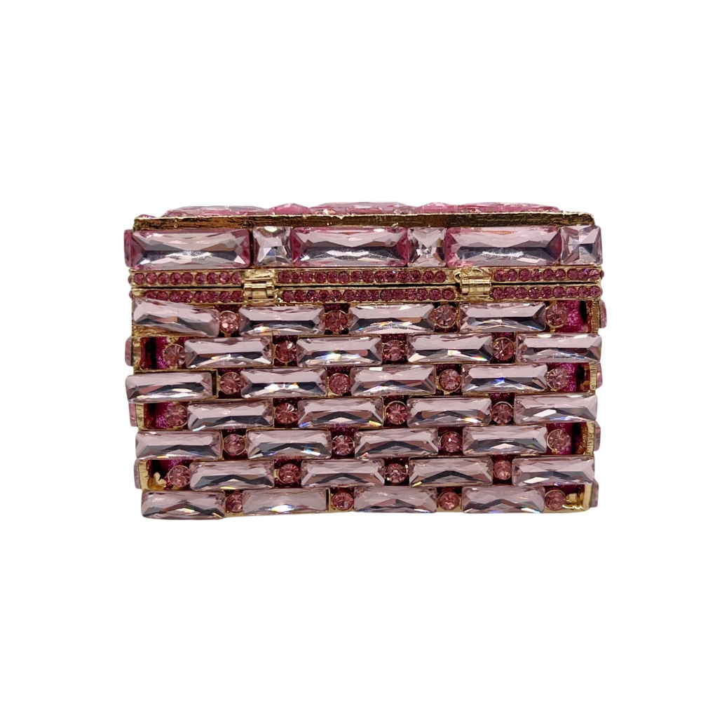 Jewelry Clutch Bag nuevo tipo de caja de joyería con diamantes bolsas de cena de banquete pequeña caja cuadrada de mano bolsas de noche de mujer