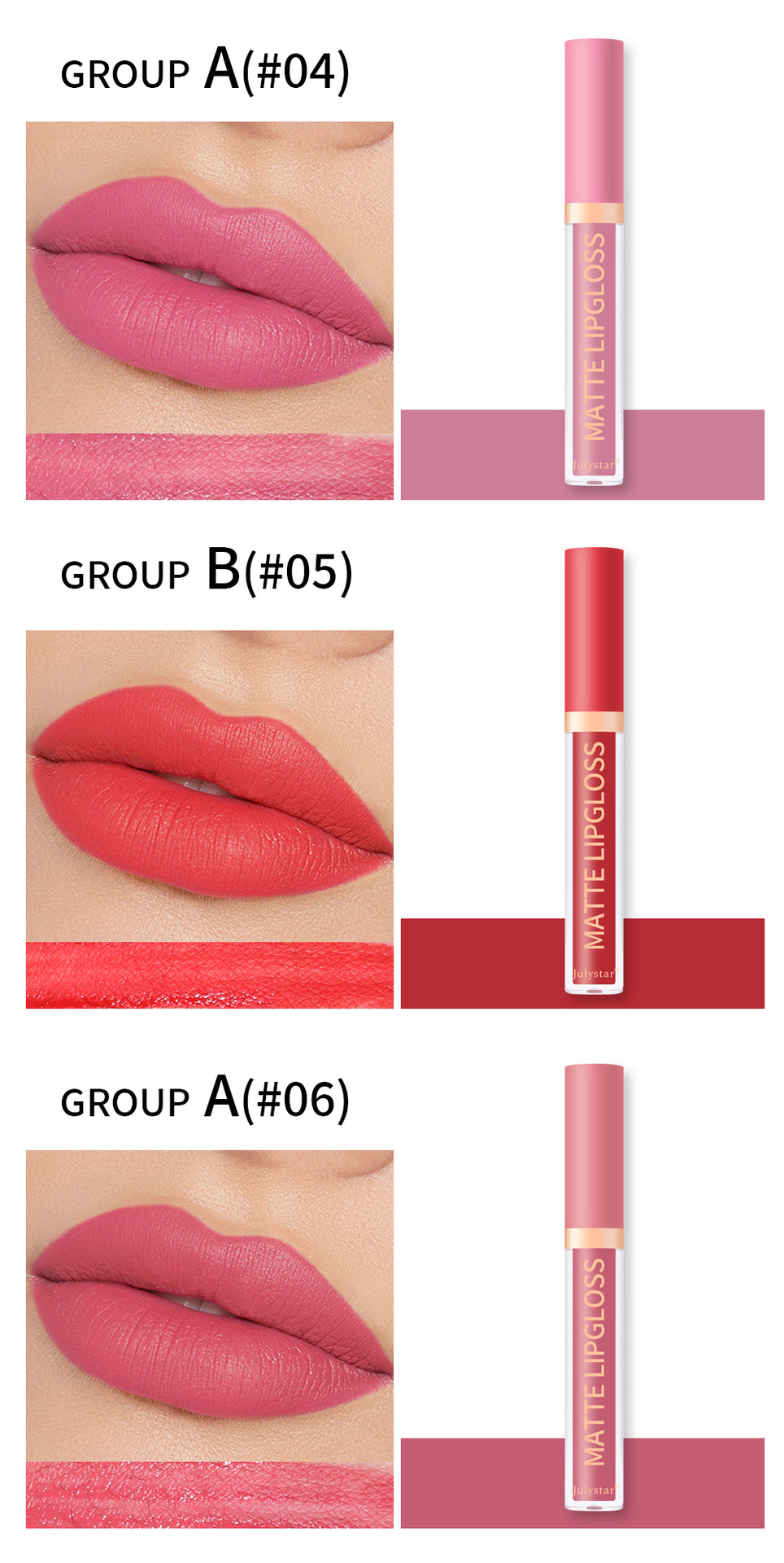 Amazon Foreign Trade Natural Long-lasting non-stick cup lip glaze set Box Velvet matte matte non-fading Lipstick set undefined