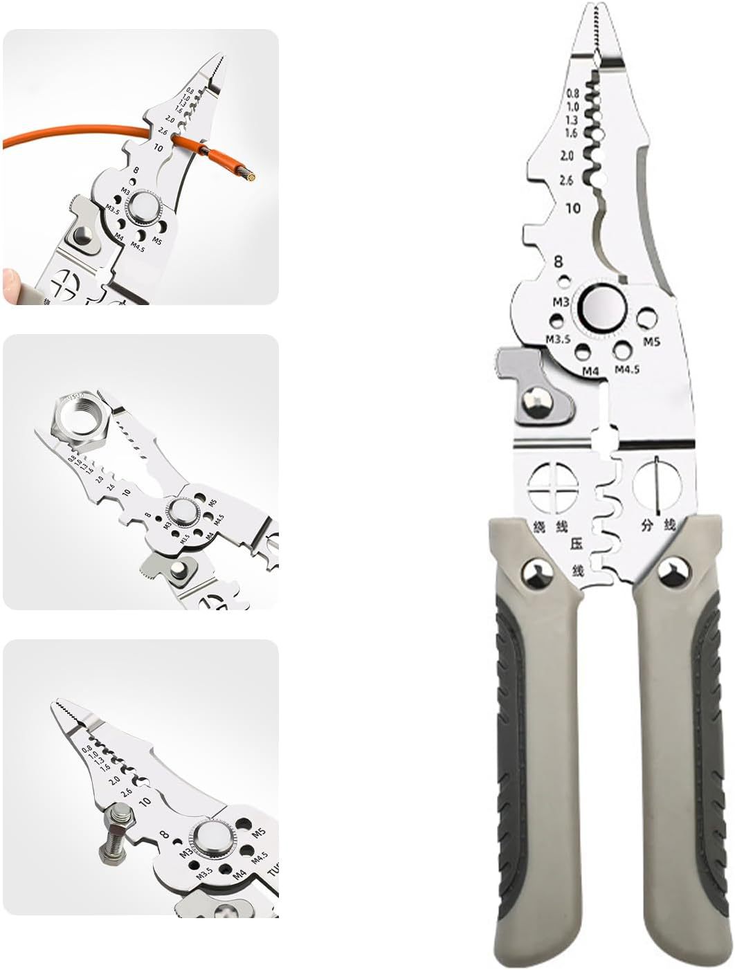 Tuenmofun New Arrival Magnifying Wire Stripper Tool, Multifu