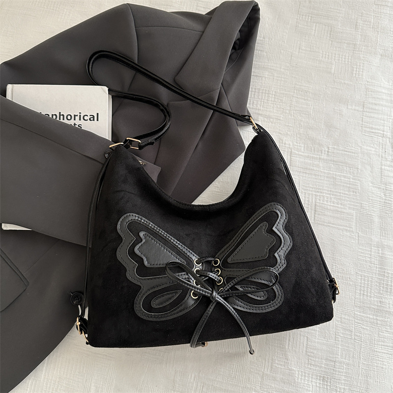 Mochila de arco de gran capacidad para mujeres 2024 invierno nuevo retro mochila de hombro de alta calidad bolsa de viaje