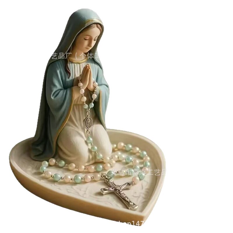 跨境新品Virgin Mary Rosary Holder玫瑰念珠架|undefined