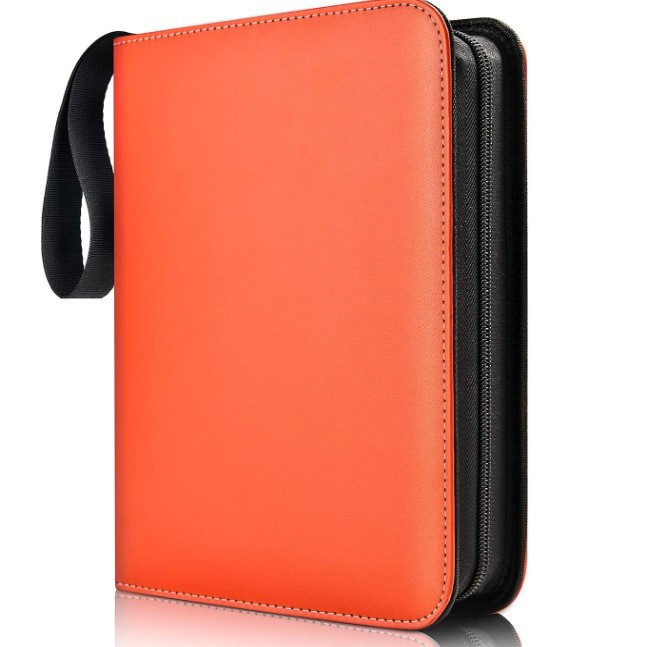 Fábrica lote pelo tesoro Ke Meng color sólido tarjeta de visita Libro 4 rejilla 9 rejilla PU juego tarjeta libro Ultraman colección libro cremallera