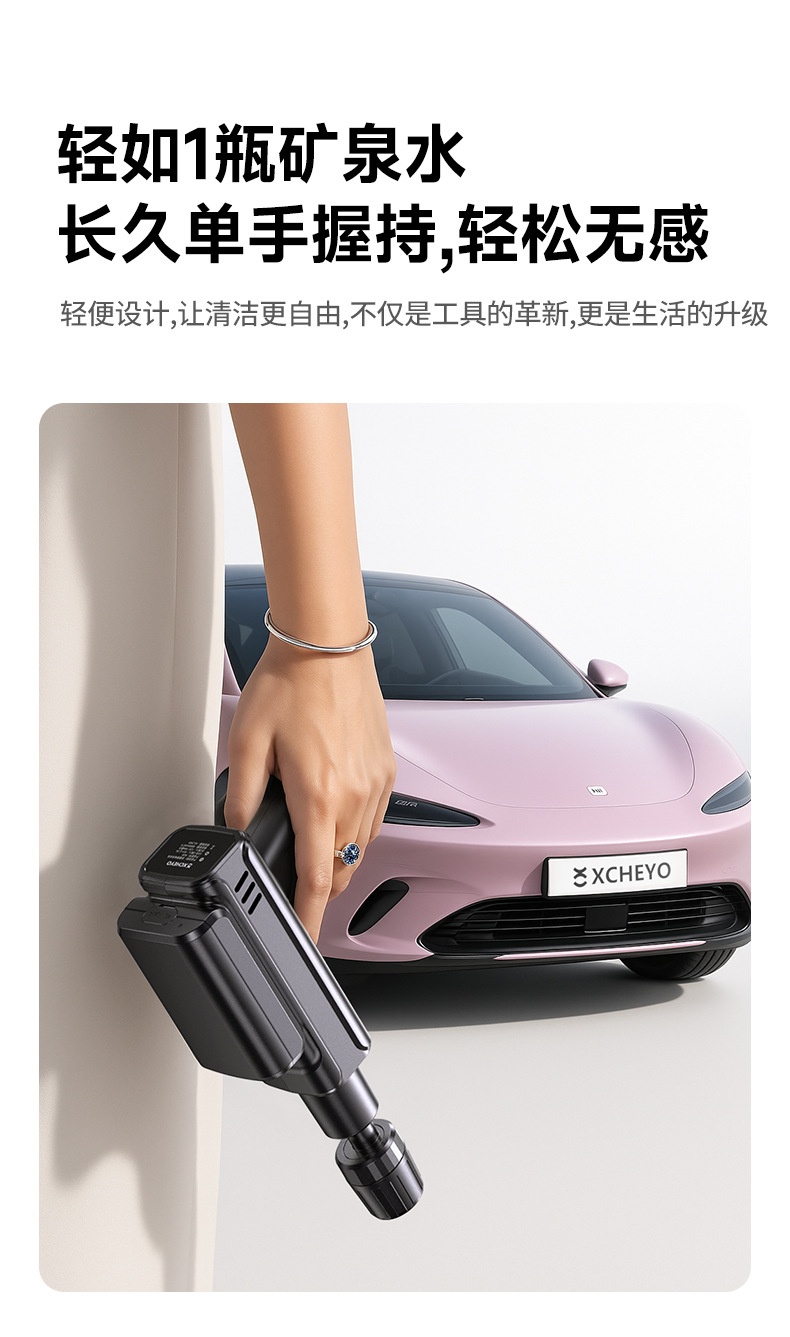 Wireless Car Washer High Pressure Washer Electric Lithium Battery