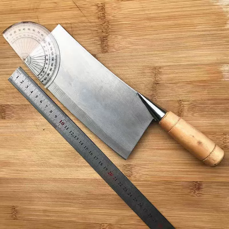 Quzhou knife stainless steel kitchen knives kitchen knife slice knife household meat cutting household wooden handle vegetable cutter can sharpen the knife