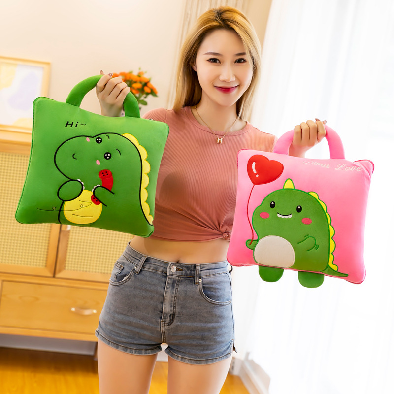 抱枕被子两用枕头女生睡觉车载车内靠枕二合一毯子办公室午睡靠垫