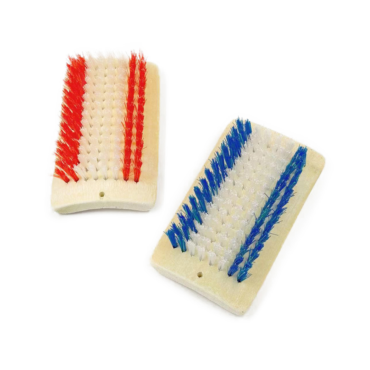 Two-Color Bamboo Square Brush Household Multifunctional Laundry Brush Shoe Brush Thickeneded Square Shoe Brush Cleaning Brush Hard Bristle Brush Wholesale