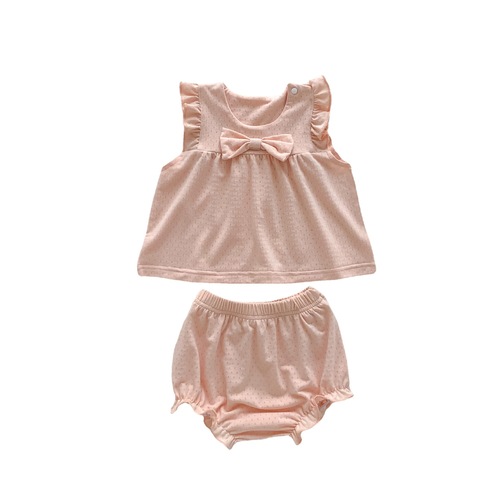 Korean-style baby summer set trendy  new baby sleeveless top thin big bottom pants two-piece set for outerwear