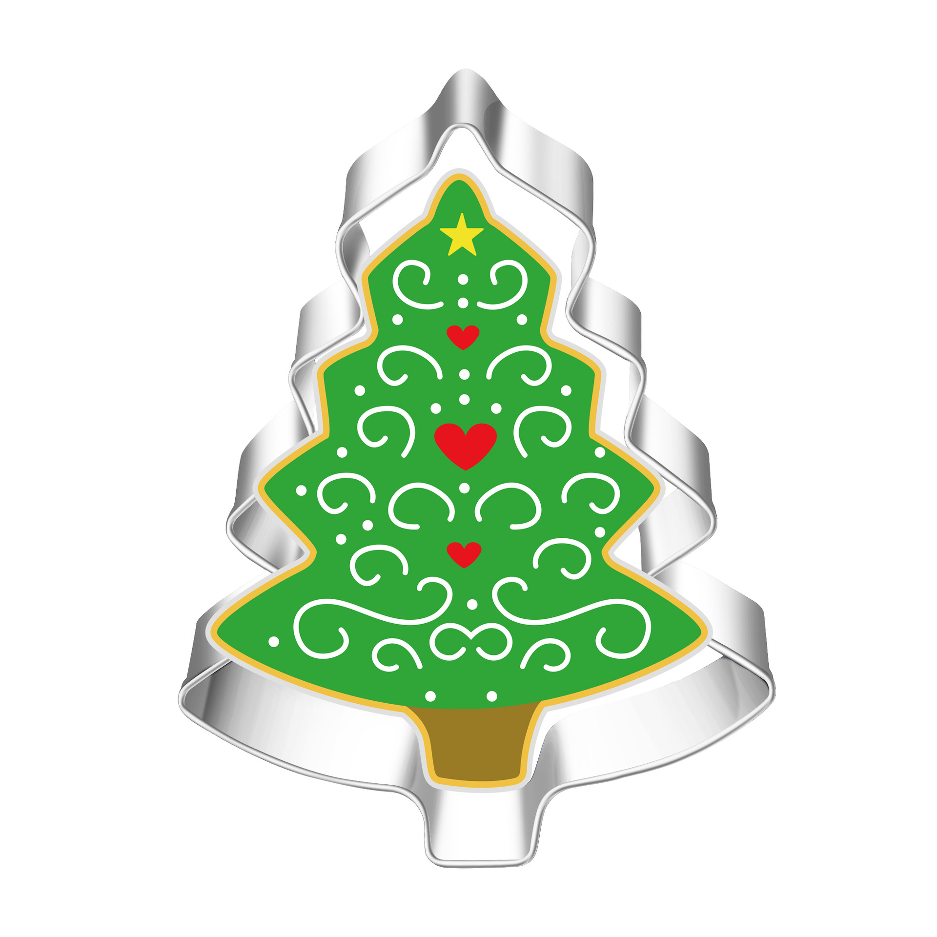 Acero inoxidable molde de galletas de Navidad árbol de Navidad Santa Claus copo de nieve alce Amazon Fuente de la fábrica de comercio exterior