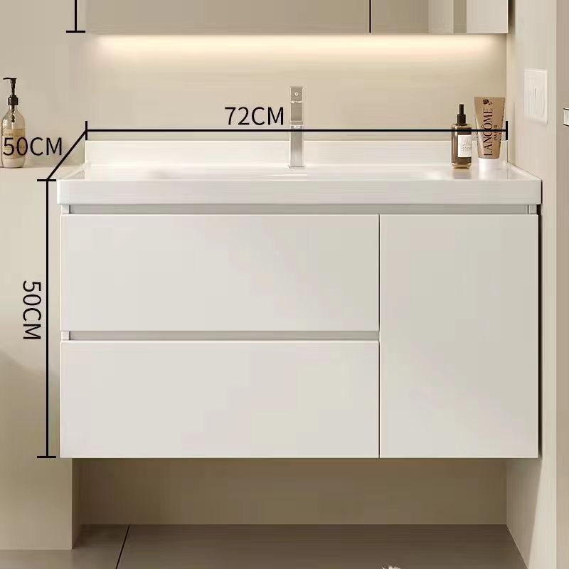 浴室キャビネット セラミック一体型洗面器 浴室洗面台 カウンタートップ一体型洗面台 キャビネット組み合わせ洗面台 浴室|undefined