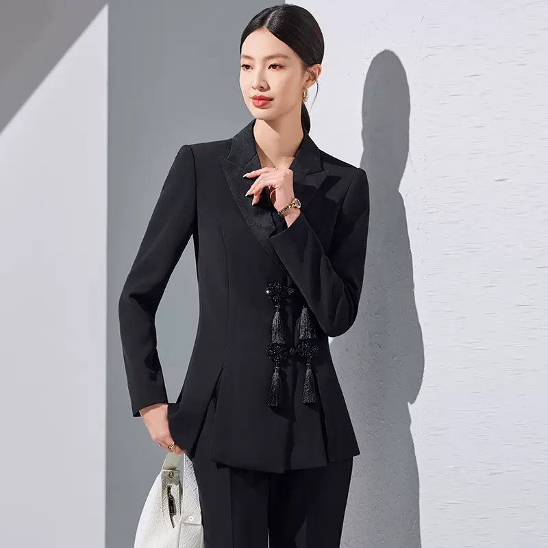 职业西装套装女气质时尚播音主持人正装西服美容师酒店前台工作服