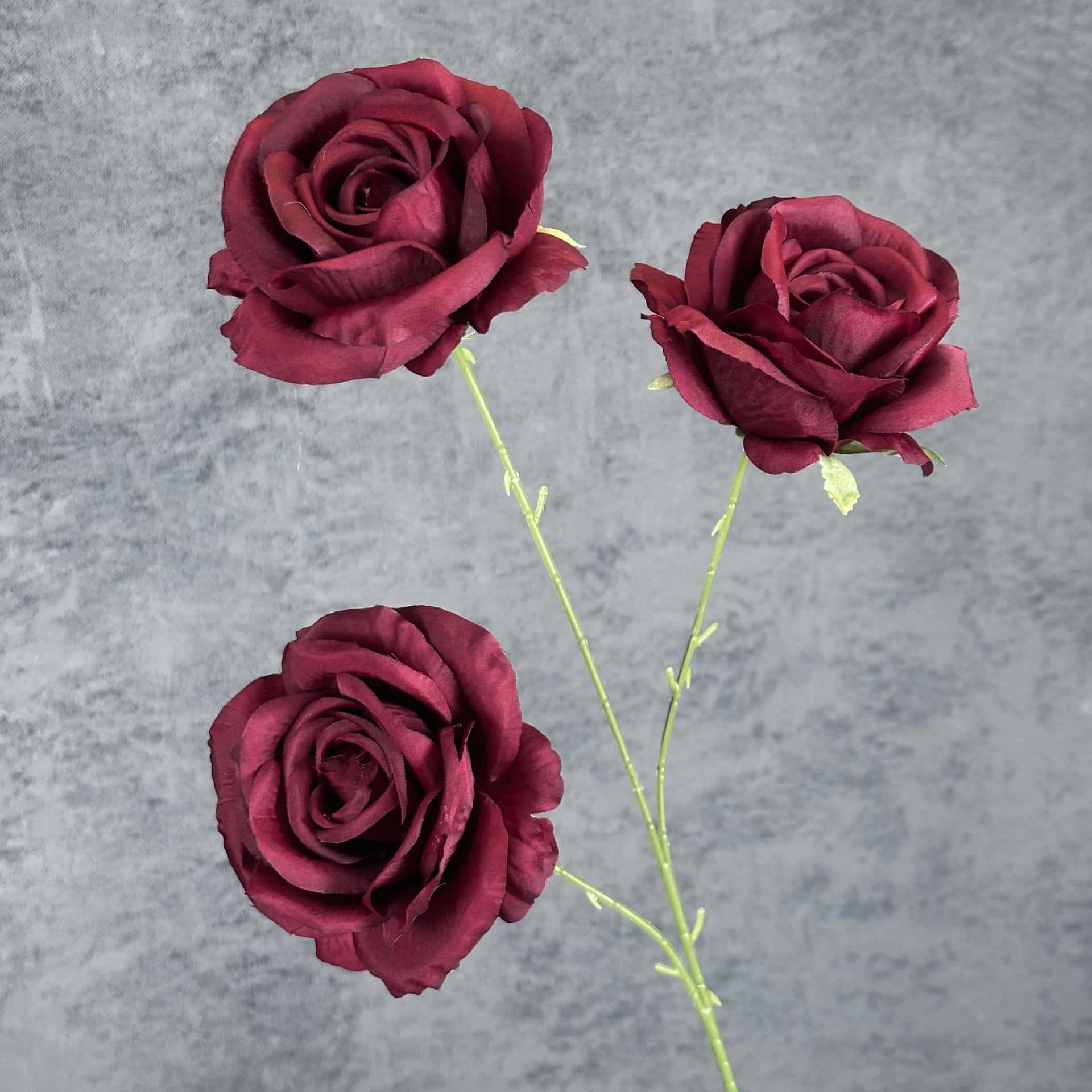 Flor artificial 3 rosas decoración de la escena de la boda decoración del hogar flor de seda hecha a mano decoración de flores falsas transfronterizas al por mayor image 8
