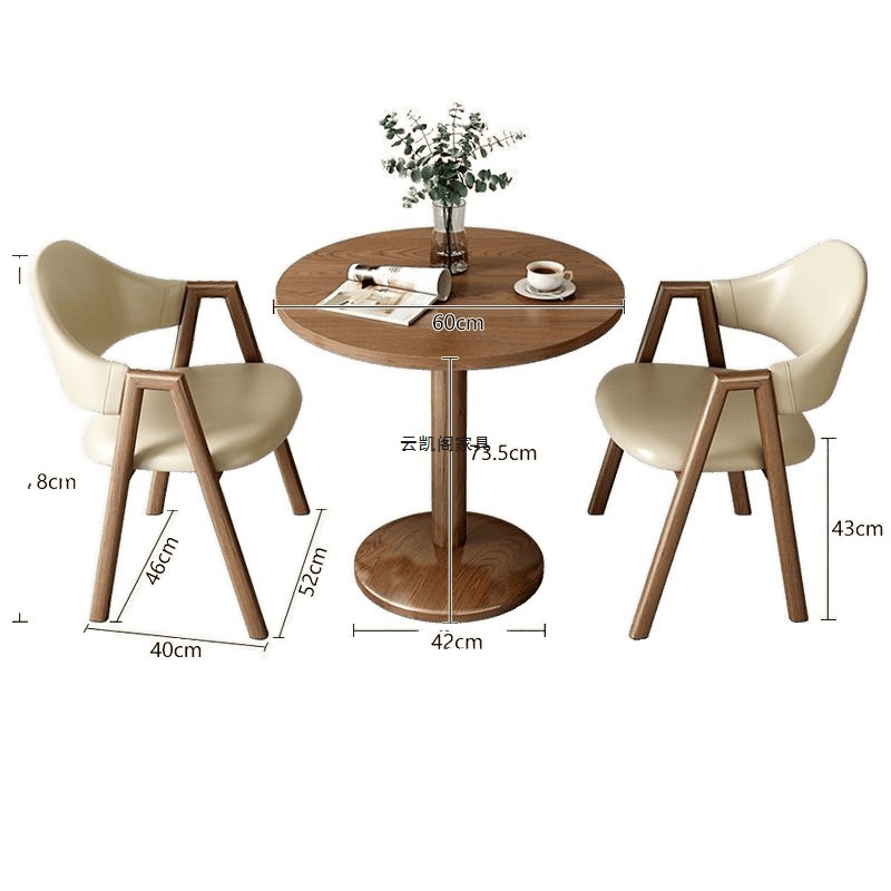 Fábrica directa simple ocio pequeño tipo de recepción mesa de mesa mesa mesa de mesa de té de leche cafetería balcón pequeña mesa redonda balcón