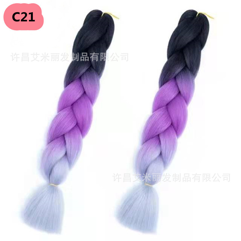 Trenzas africanas con cabello rosa渐 – materiales de alta temperatura, estilo boxeador