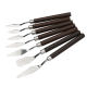 Wholesale art scraper paint scraper oil painting scraper wooden handle palette knife suit gouache painting acrylic pick knife blade