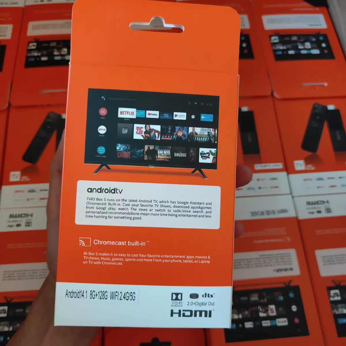 工厂直销网络机顶盒WiFi5 h313 Mini tv box电视盒子安卓无线 高