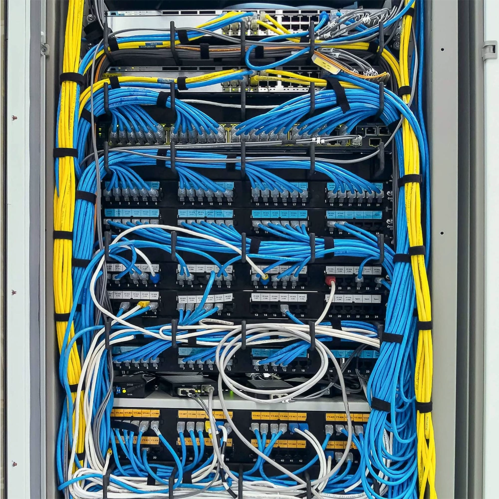 Cable ties with velcro, nylon storage system, self-adhesive belt