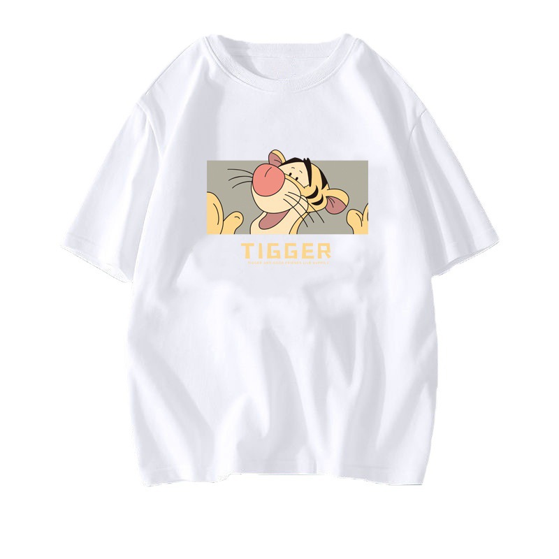 Camiseta de manga corta para mujer verano nueva media manga camisa de moda ropa exterior cuello redondo manga corta Camiseta casual de los hombres a juego