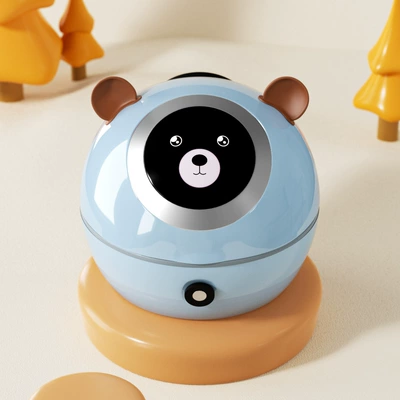Strawberry Bear Rear Tail Box Crown: Electric car tail box - yadi-modern-same-color-quiet-blue-white
