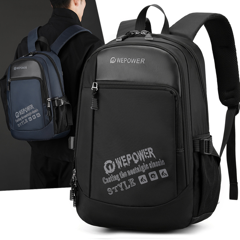WEPOWER nueva mochila de hombre de gran capacidad, mochila casual al aire libre para estudiantes de secundaria, mochila universitaria image 1