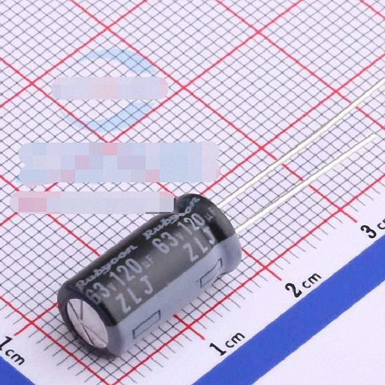 63ZLJ120M8X16 参数 120uF 63V 引线型铝电解电容