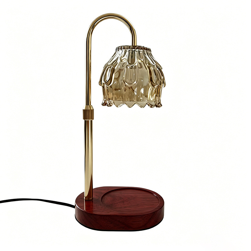 Amber gota de agua en relieve lámpara de vidrio retrógrado lámpara de cera fundida lámpara de reemplazo accesorios de lámpara
