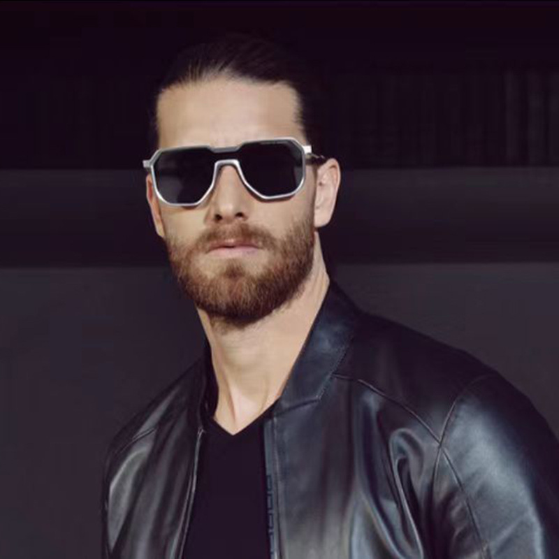 Steampunk Style Metal Sunglasses For Men Irregular Retro Frames_voghion.com