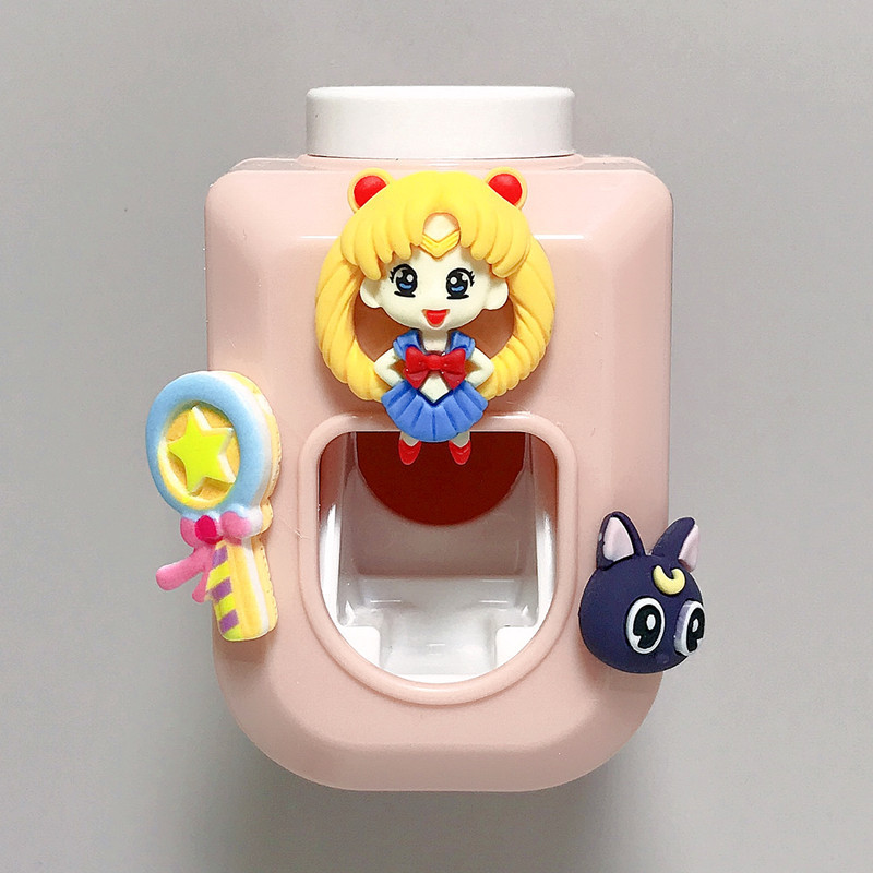 漫画かわいい壁掛け式全自動単一歯磨き粉セットかわいい子供歯磨き粉歯磨き粉押出機|undefined