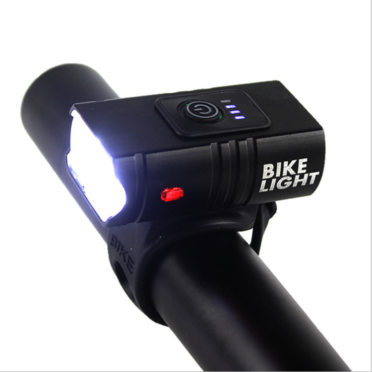 Luz de la bicicleta del faro usbT6 luz fuerte luz linterna equipo de equitación noche Riding Road mountain bike accesorios luz trasera