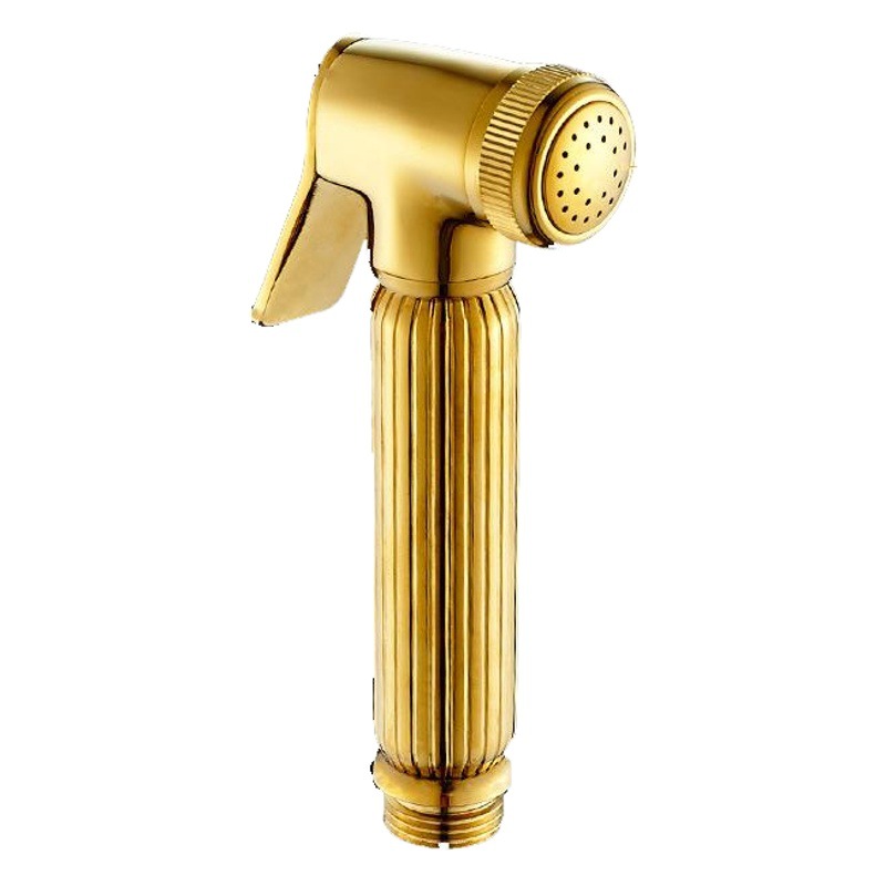 Transfronteriza de cobre traje limpiador de las mujeres de oro titanio inodoro pistola Baño de mano Booster cuerpo limpiador shattaf