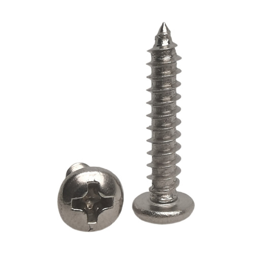 Wholesale round head cross tapping screws PA304/316 pan head screws stainless steel self tapping screws M2M3M4M5