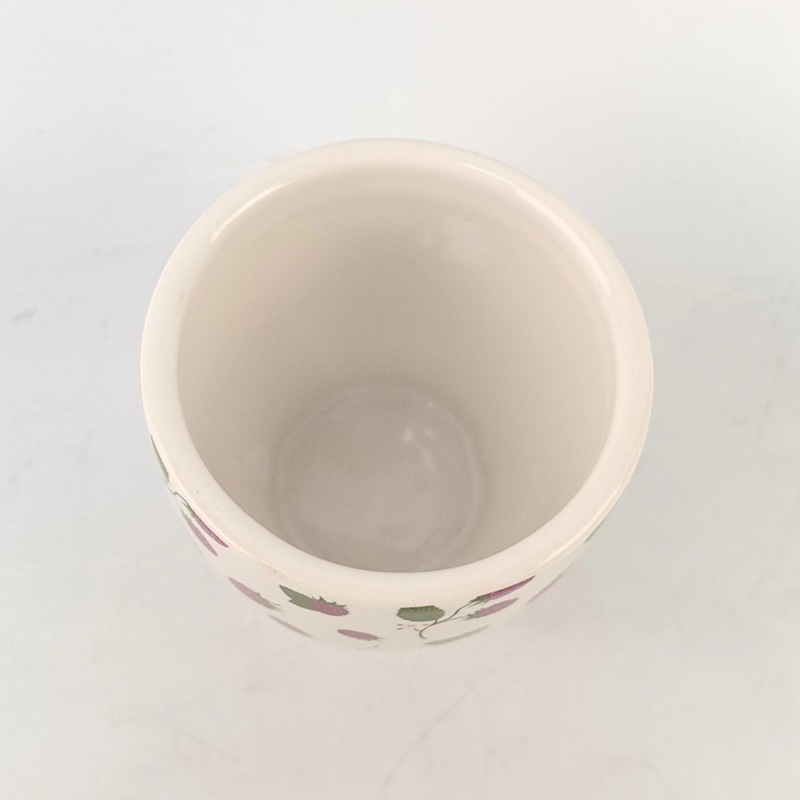 INS estilo de uva de viento, taza de vela del corazón de la niña, taza de cerámica de macarón creativa, taza de panela de banana