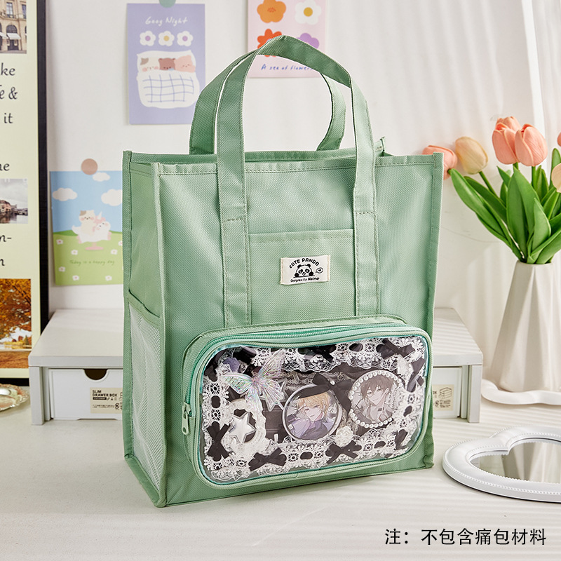 Bolsa de matrícula portátil Kapibala Bolsa de archivo de almacenamiento de tareas para estudiantes de primaria Bolsa de material de recuperación de gran capacidad de un solo hombro