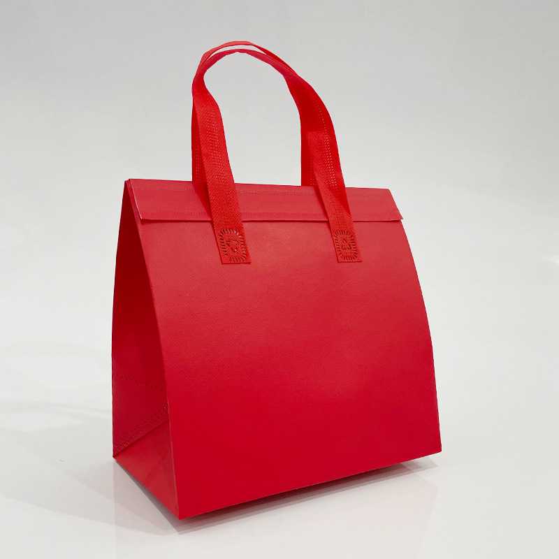 Para llevar bolsa de embalaje al por mayor catering papel de estaño bolso postre leche té bolsa de aislamiento logotipo personalizado barbacoa para llevar bolsa