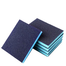 厂家批发双面海绵砂纸抛光磨块木公家具打磨汽车干湿两用海绵砂片